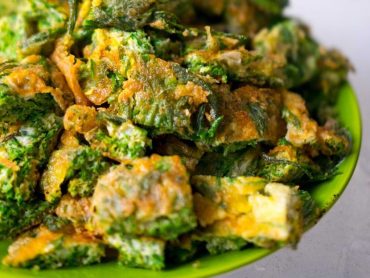 Sup sayur telur dadar
