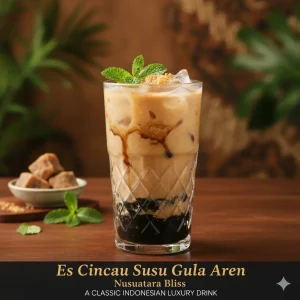 Es Cincau Susu Gula Aren "Nusantara Bliss"