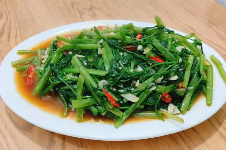 Resep Kangkung Cha ala Restoran