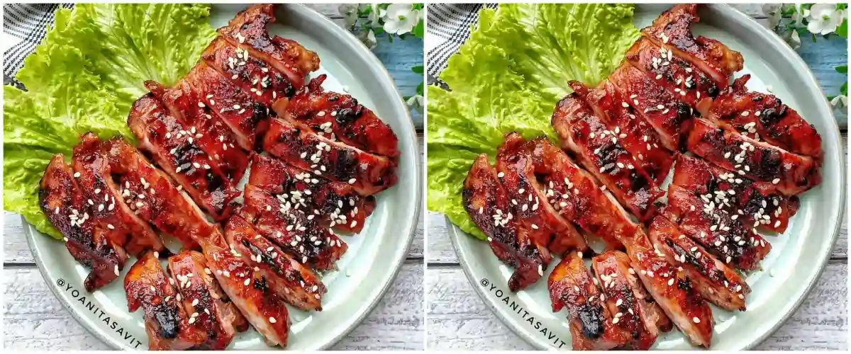 Resep Paha Ayam Panggang 'One Pan' dengan Saus Madu-Tomat dan Sayuran Komplit!