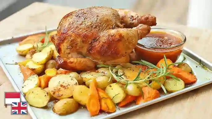 Ayam Panggang Kentang Geprek