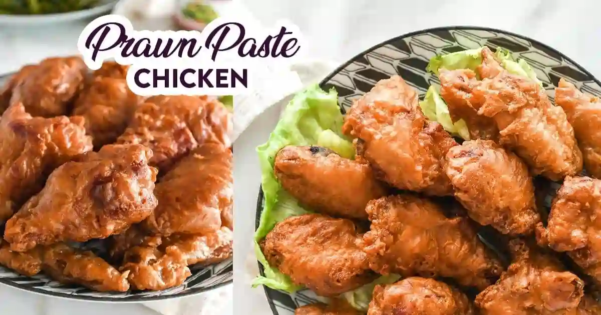 resep Prawn Paste Chicken Wings